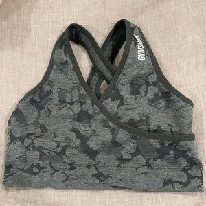 GYMSHARK SEAMLESS SPORTS BRA CAMO